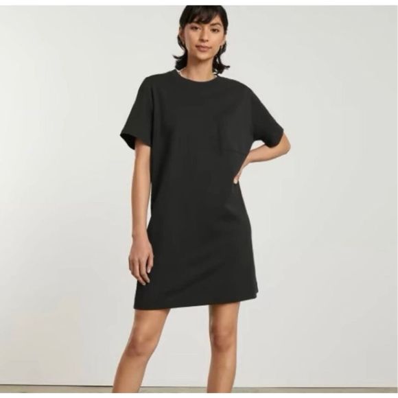 Everlane Dresses & Skirts - Everlane M Weekend Cotton Mini Shirt Dress in Black